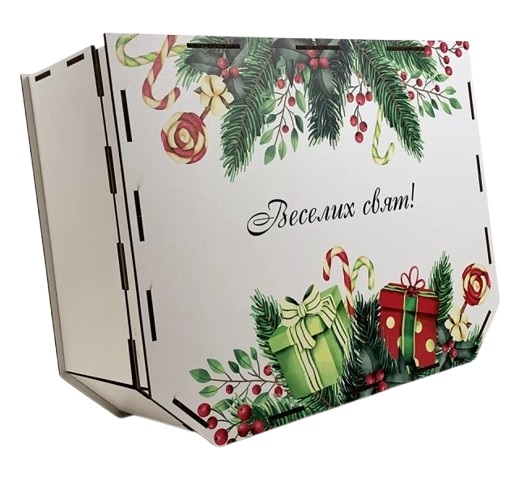 Новорічний подарунок в упаковці з дерева RETAIL HOLDING №11 1500 г. (Люкс)